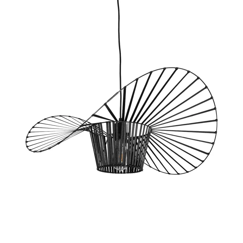 GLOBOSTAR® LUMINOVA 61464 Μοντέρνο Κρεμαστό Φωτιστικό Οροφής με Ντουί 1 x E27 AC 220-240V IP20 - Μαύρο - Μ60 x Π60 x Υ25cm