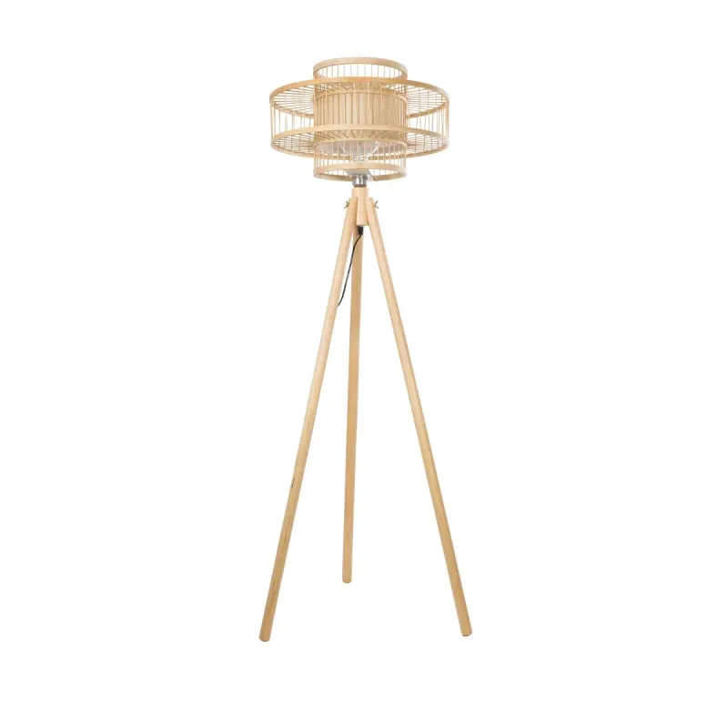 GLOBOSTAR® POPPY 01989 Boho Επιδαπέδιο Φωτιστικό με Ντουί 1 x E27 AC 220-240V IP20 - Μπεζ - Μ58 x Π58 x Υ149cm GLOBOSTAR® POPPY 01989 Boho Επιδαπέδιο Φωτιστικό με Ντουί 1 x E27 AC 220-240V IP20 - Μπεζ - Μ58 x Π58 x Υ149cm