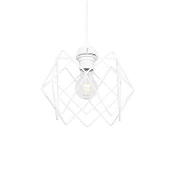 GLOBOSTAR® VORTEX 203-0001 Μοντέρνο Κρεμαστό Φωτιστικό Οροφής με Ντουί 1 x E27 AC 220-240V IP20 - Λευκό - Μ23.5 x Π23.5 x Υ20cm GLOBOSTAR® VORTEX 203-0001 Μοντέρνο Κρεμαστό Φωτιστικό Οροφής με Ντουί 1 x E27 AC 220-240V IP20 - Λευκό - Μ23.5 x Π23.5 x Υ20cm