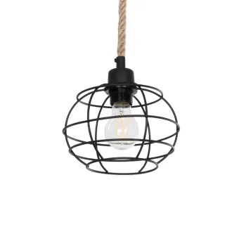 GLOBOSTAR® TALAH 203-0008 Vintage Κρεμαστό Φωτιστικό Οροφής με Ντουί 1 x E27 AC 220-240V IP20 - Μαύρο & Μπεζ - Μ20 x Π20 x Υ20cm GLOBOSTAR® TALAH 203-0008 Vintage Κρεμαστό Φωτιστικό Οροφής με Ντουί 1 x E27 AC 220-240V IP20 - Μαύρο & Μπεζ - Μ20 x Π20 x Υ20cm