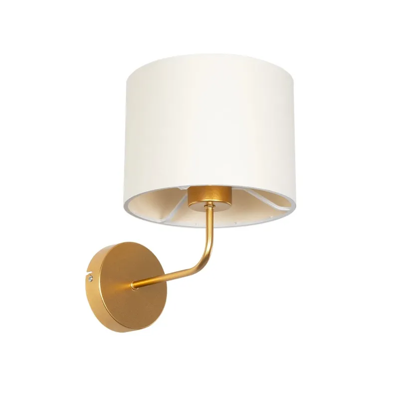 GLOBOSTAR® RALPH 203-0039 Vintage Φωτιστικό Τοίχου - Απλίκα με Ντουί 1 x E27 AC 220-240V IP20 - Χρυσό & Λευκό - Μ22 x Π29 x Υ30cm GLOBOSTAR® RALPH 203-0039 Vintage Φωτιστικό Τοίχου - Απλίκα με Ντουί 1 x E27 AC 220-240V IP20 - Χρυσό & Λευκό - Μ22 x Π29 x Υ30cm