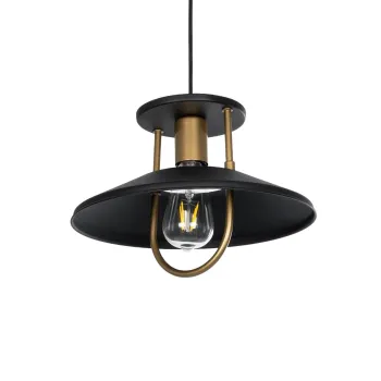 GLOBOSTAR® BILLA 203-0042 Vintage Κρεμαστό Φωτιστικό Οροφής με Ντουί 1 x E27 AC 220-240V IP20 - Μαύρο & Χρυσό - M30.5 x Π30.5 x Υ20cm GLOBOSTAR® BILLA 203-0042 Vintage Κρεμαστό Φωτιστικό Οροφής με Ντουί 1 x E27 AC 220-240V IP20 - Μαύρο & Χρυσό - M30.5 x Π30.5 x Υ20cm