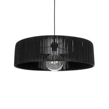 GLOBOSTAR® KYCLOS 203-0046 Boho Κρεμαστό Φωτιστικό Οροφής με Ντουί 1 x E27 AC 220-240V IP20 - Μαύρο - M55 x Π55 x Υ20cm GLOBOSTAR® KYCLOS 203-0046 Boho Κρεμαστό Φωτιστικό Οροφής με Ντουί 1 x E27 AC 220-240V IP20 - Μαύρο - M55 x Π55 x Υ20cm