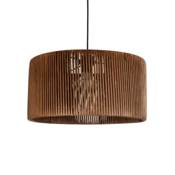 GLOBOSTAR® KYCLOS 203-0047 Boho Κρεμαστό Φωτιστικό Οροφής με Ντουί 1 x E27 AC 220-240V IP20 - Καφέ - M40 x Π40 x Υ25.5cm GLOBOSTAR® KYCLOS 203-0047 Boho Κρεμαστό Φωτιστικό Οροφής με Ντουί 1 x E27 AC 220-240V IP20 - Καφέ - M40 x Π40 x Υ25.5cm