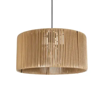 GLOBOSTAR® KYCLOS 203-0049 Boho Κρεμαστό Φωτιστικό Οροφής με Ντουί 1 x E27 AC 220-240V IP20 - Μπεζ - M40 x Π40 x Υ25.5cm GLOBOSTAR® KYCLOS 203-0049 Boho Κρεμαστό Φωτιστικό Οροφής με Ντουί 1 x E27 AC 220-240V IP20 - Μπεζ - M40 x Π40 x Υ25.5cm