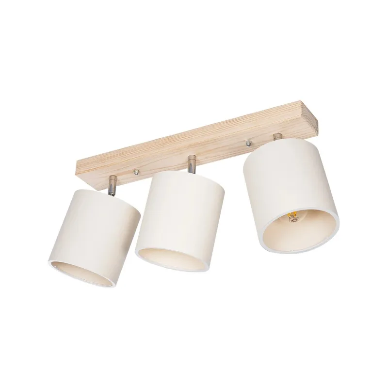 GLOBOSTAR® CUP 203-0058 Vintage Φωτιστικό Οροφής με Ντουί 3 x E27 AC 220-240V IP20 - Λευκό & Μπεζ - Μ60 x Π14 x Υ26cm GLOBOSTAR® CUP 203-0058 Vintage Φωτιστικό Οροφής με Ντουί 3 x E27 AC 220-240V IP20 - Λευκό & Μπεζ - Μ60 x Π14 x Υ26cm