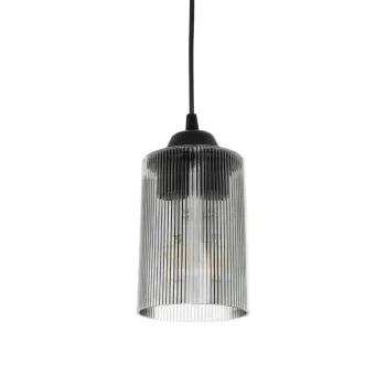 GLOBOSTAR® TORUS 203-0063 Μοντέρνο Κρεμαστό Φωτιστικό Οροφής με Ντουί 1 x E27 AC 220-240V IP20 - Μαύρο & Μαύρο Φιμέ - Μ10.5 x Π10.5 x Υ18.5cm GLOBOSTAR® TORUS 203-0063 Μοντέρνο Κρεμαστό Φωτιστικό Οροφής με Ντουί 1 x E27 AC 220-240V IP20 - Μαύρο & Μαύρο Φιμέ - Μ10.5 x Π10.5 x Υ18.5cm