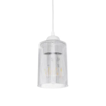 GLOBOSTAR® TORUS 203-0064 Μοντέρνο Κρεμαστό Φωτιστικό Οροφής με Ντουί 1 x E27 AC 220-240V IP20 - Λευκό - Μ10.5 x Π10.5 x Υ18.5cm GLOBOSTAR® TORUS 203-0064 Μοντέρνο Κρεμαστό Φωτιστικό Οροφής με Ντουί 1 x E27 AC 220-240V IP20 - Λευκό - Μ10.5 x Π10.5 x Υ18.5cm