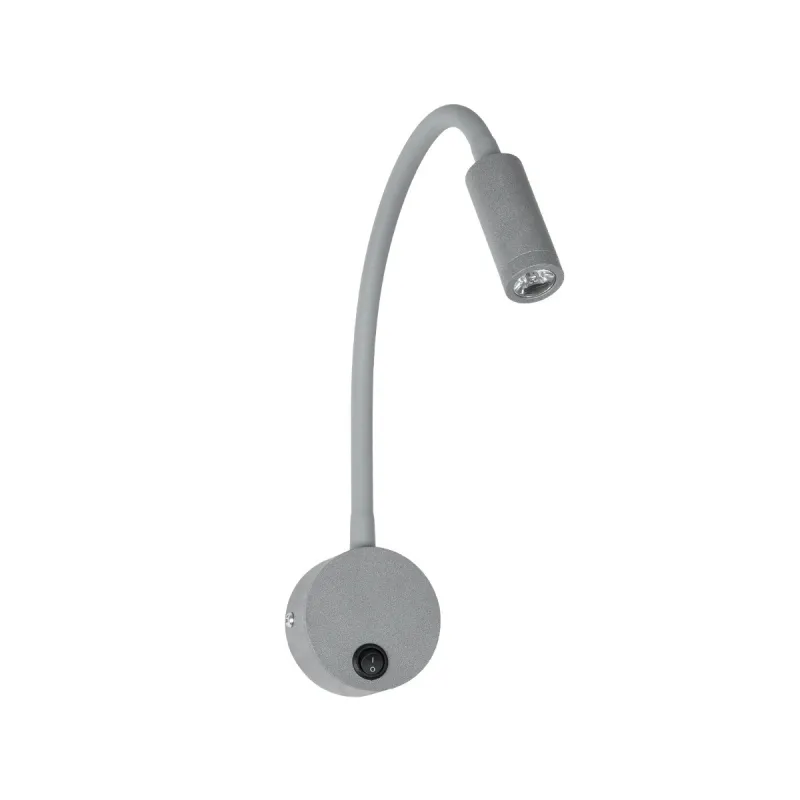 GLOBOSTAR® GOOSE 61689 Μοντέρνο Φωτιστικό Τοίχου - Απλίκα Ξενοδοχείου Reading Light LED 3W 300lm 36° AC 220-240V IP20 Θερμό Λευκό 2700K - CREE XPE Chip & TÜV SÜD Driver - Γκρι Ανθρακί Ματ - Μ6.5 x Π15 x Υ24.5cm - 3 Χρόνια Εγγύηση GLOBOSTAR® GOOSE 61689 Μοντέρνο Φωτιστικό Τοίχου - Απλίκα Ξενοδοχείου Reading Light LED 3W 300lm 36° AC 220-240V IP20 Θερμό Λευκό 2700K - CREE XPE Chip & TÜV SÜD Driver - Γκρι Ανθρακί Ματ - Μ6.5 x Π15 x Υ24.5cm - 3 Χρόνια Εγγύηση