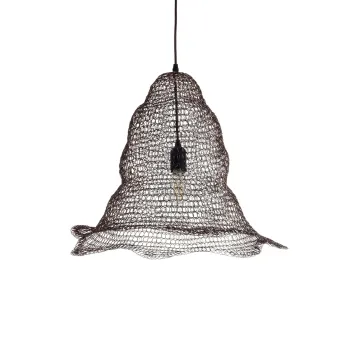 GLOBOSTAR® KENTUCKY 01890 Vintage Κρεμαστό Φωτιστικό Οροφής με Ντουί 1 x E27 AC 220-240V IP20 - Καφέ - Μ50 x Π50 x Υ48cm