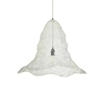 GLOBOSTAR® KENTUCKY 01892 Vintage Κρεμαστό Φωτιστικό Οροφής με Ντουί 1 x E27 AC 220-240V IP20 - Λευκό - Μ60 x Π60 x Υ52cm