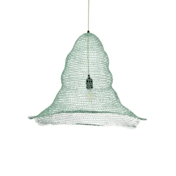 GLOBOSTAR® KENTUCKY 01894 Vintage Κρεμαστό Φωτιστικό Οροφής με Ντουί 1 x E27 AC 220-240V IP20 - Τιρκουάζ - Μ60 x Π60 x Υ52cm