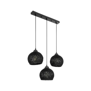 GLOBOSTAR® YASAM 203-0026 Vintage Κρεμαστό Φωτιστικό Οροφής με Ντουί 3 x E27 AC 220-240V IP20 - Μαύρο - Μ45 x Π18 x Υ30cm GLOBOSTAR® YASAM 203-0026 Vintage Κρεμαστό Φωτιστικό Οροφής με Ντουί 3 x E27 AC 220-240V IP20 - Μαύρο - Μ45 x Π18 x Υ30cm