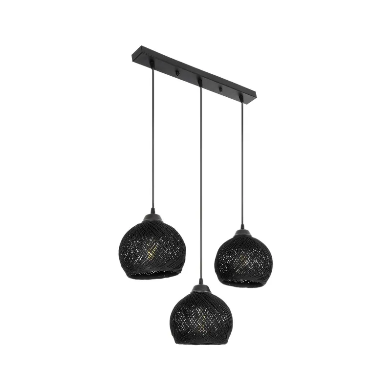 GLOBOSTAR® YASAM 203-0026 Vintage Κρεμαστό Φωτιστικό Οροφής με Ντουί 3 x E27 AC 220-240V IP20 - Μαύρο - Μ45 x Π18 x Υ30cm GLOBOSTAR® YASAM 203-0026 Vintage Κρεμαστό Φωτιστικό Οροφής με Ντουί 3 x E27 AC 220-240V IP20 - Μαύρο - Μ45 x Π18 x Υ30cm