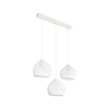 GLOBOSTAR® YASAM 203-0027 Vintage Κρεμαστό Φωτιστικό Οροφής με Ντουί 3 x E27 AC 220-240V IP20 - Λευκό - Μ45 x Π18 x Υ30cm GLOBOSTAR® YASAM 203-0027 Vintage Κρεμαστό Φωτιστικό Οροφής με Ντουί 3 x E27 AC 220-240V IP20 - Λευκό - Μ45 x Π18 x Υ30cm