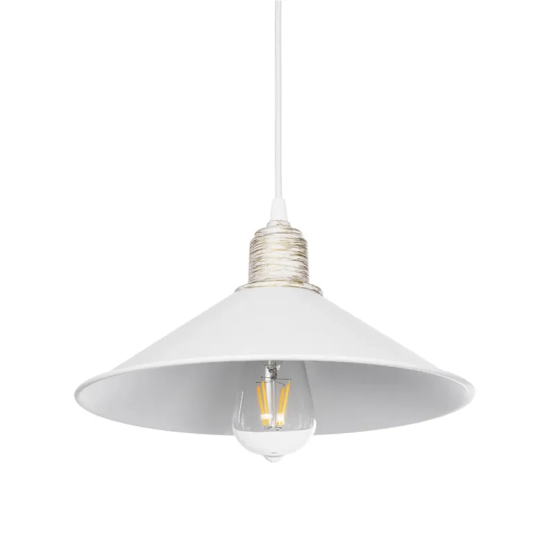 GLOBOSTAR® FERRO 203-0083 Μοντέρνο Κρεμαστό Φωτιστικό Οροφής με Ντουί 1 x E27 AC 220-240V IP20 - Λευκό & Χρυσό - Μ30 x Π30 x Υ15cm GLOBOSTAR® FERRO 203-0083 Μοντέρνο Κρεμαστό Φωτιστικό Οροφής με Ντουί 1 x E27 AC 220-240V IP20 - Λευκό & Χρυσό - Μ30 x Π30 x Υ15cm