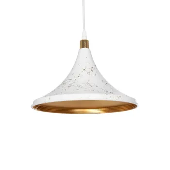 GLOBOSTAR® MARBLE 203-0098 Μοντέρνο Κρεμαστό Φωτιστικό Οροφής με Ντουί 1 x E27 AC 220-240V IP20 - Λεύκο & Χρυσό - Μ30 x Π30 x Υ20cm GLOBOSTAR® MARBLE 203-0098 Μοντέρνο Κρεμαστό Φωτιστικό Οροφής με Ντουί 1 x E27 AC 220-240V IP20 - Λεύκο & Χρυσό - Μ30 x Π30 x Υ20cm