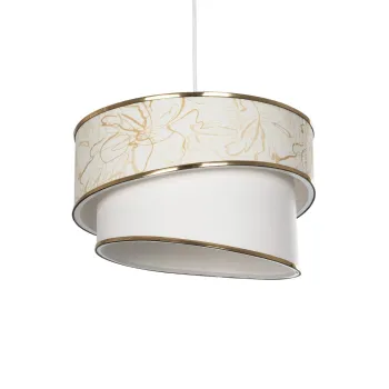 GLOBOSTAR® SONIA 203-0117 Μοντέρνο Κρεμαστό Φωτιστικό Οροφής με Ντουί 1 x E27 AC 220-240V IP20 - Λευκό & Χρυσό - Μ30 x Π30 x Υ24cm GLOBOSTAR® SONIA 203-0117 Μοντέρνο Κρεμαστό Φωτιστικό Οροφής με Ντουί 1 x E27 AC 220-240V IP20 - Λευκό & Χρυσό - Μ30 x Π30 x Υ24cm