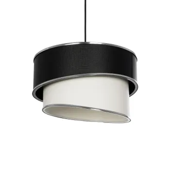 GLOBOSTAR® SONIA 203-0118 Μοντέρνο Κρεμαστό Φωτιστικό Οροφής με Ντουί 1 x E27 AC 220-240V IP20 - Λευκό & Μαύρο - Μ30 x Π30 x Υ24cm GLOBOSTAR® SONIA 203-0118 Μοντέρνο Κρεμαστό Φωτιστικό Οροφής με Ντουί 1 x E27 AC 220-240V IP20 - Λευκό & Μαύρο - Μ30 x Π30 x Υ24cm