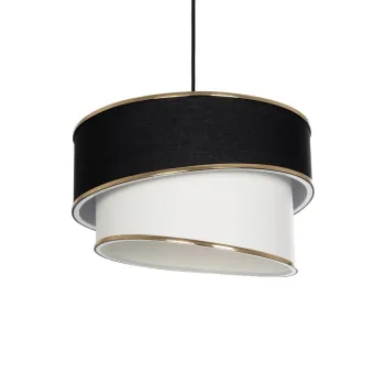 GLOBOSTAR® SONIA 203-0120 Μοντέρνο Κρεμαστό Φωτιστικό Οροφής με Ντουί 1 x E27 AC 220-240V IP20 - Μαύρο & Λευκό - Μ30 x Π30 x Υ24cm GLOBOSTAR® SONIA 203-0120 Μοντέρνο Κρεμαστό Φωτιστικό Οροφής με Ντουί 1 x E27 AC 220-240V IP20 - Μαύρο & Λευκό - Μ30 x Π30 x Υ24cm