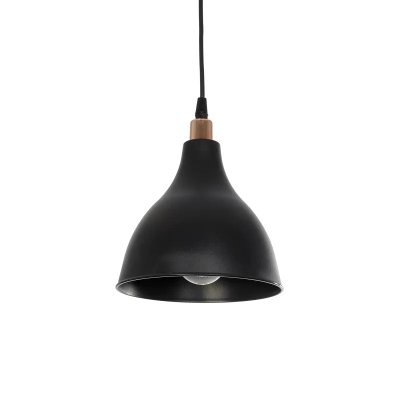 GLOBOSTAR® RADE 203-0124 Μοντέρνο Κρεμαστό Φωτιστικό Οροφής με Ντουί 1 x E27 AC 220-240V IP20 - Μαύρο & Χάλκινο - Μ18.5 x Π18.5 x Υ23cm GLOBOSTAR® RADE 203-0124 Μοντέρνο Κρεμαστό Φωτιστικό Οροφής με Ντουί 1 x E27 AC 220-240V IP20 - Μαύρο & Χάλκινο - Μ18.5 x Π18.5 x Υ23cm