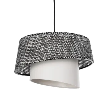 GLOBOSTAR® ALINA 203-0130 Μοντέρνο Κρεμαστό Φωτιστικό Οροφής με Ντουί 1 x E27 AC 220-240V IP20 - Γκρι & Λευκό - Μ30 x Π30 x Υ20cm GLOBOSTAR® ALINA 203-0130 Μοντέρνο Κρεμαστό Φωτιστικό Οροφής με Ντουί 1 x E27 AC 220-240V IP20 - Γκρι & Λευκό - Μ30 x Π30 x Υ20cm