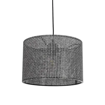 GLOBOSTAR® CLAIRIE 203-0136 Μοντέρνο Κρεμαστό Φωτιστικό Οροφής με Ντουί 1 x E27 AC 220-240V IP20 - Μαύρο & Λευκό - Μ30 x Π30 x Υ22cm GLOBOSTAR® CLAIRIE 203-0136 Μοντέρνο Κρεμαστό Φωτιστικό Οροφής με Ντουί 1 x E27 AC 220-240V IP20 - Μαύρο & Λευκό - Μ30 x Π30 x Υ22cm