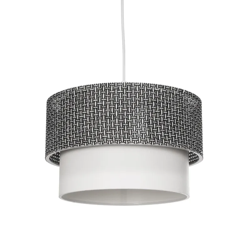 GLOBOSTAR® SISSIE 203-0139 Μοντέρνο Κρεμαστό Φωτιστικό Οροφής με Ντουί 1 x E27 AC 220-240V IP20 - Μαύρο & Λευκό - Μ30 x Π30 x Υ23cm GLOBOSTAR® SISSIE 203-0139 Μοντέρνο Κρεμαστό Φωτιστικό Οροφής με Ντουί 1 x E27 AC 220-240V IP20 - Μαύρο & Λευκό - Μ30 x Π30 x Υ23cm