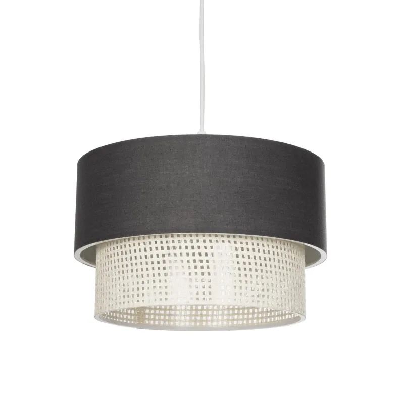 GLOBOSTAR® SISSIE 203-0140 Μοντέρνο Κρεμαστό Φωτιστικό Οροφής με Ντουί 1 x E27 AC 220-240V IP20 - Μαύρο & Μπεζ - Μ30 x Π30 x Υ23cm GLOBOSTAR® SISSIE 203-0140 Μοντέρνο Κρεμαστό Φωτιστικό Οροφής με Ντουί 1 x E27 AC 220-240V IP20 - Μαύρο & Μπεζ - Μ30 x Π30 x Υ23cm