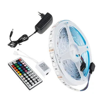 GLOBOSTAR® CHROMAWAVE 70411 Σετ Ταινίας με IR Ασύρματο Χειριστήριο & Τροφοδοτικό LED 36W/5m 2880lm/5m 120° AC 220-240V IP20 150 x SMD5050 Chip/5m Πολύχρωμο RGB Dimmable - Μ500 x Π1 x Υ0.2cm - Ρολό 5 Μέτρων - 2 Χρόνια Εγγύηση GLOBOSTAR® CHROMAWAVE 70411 Σετ Ταινίας με IR Ασύρματο Χειριστήριο & Τροφοδοτικό LED 36W/5m 2880lm/5m 120° AC 220-240V IP20 150 x SMD5050 Chip/5m Πολύχρωμο RGB Dimmable - Μ500 x Π1 x Υ0.2cm - Ρολό 5 Μέτρων - 2 Χρόνια Εγγύηση