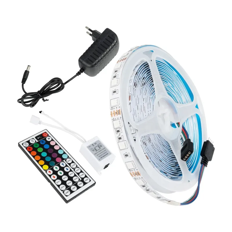 GLOBOSTAR® CHROMAWAVE 70411 Σετ Ταινίας με IR Ασύρματο Χειριστήριο & Τροφοδοτικό LED 36W/5m 2880lm/5m 120° AC 220-240V IP20 150 x SMD5050 Chip/5m Πολύχρωμο RGB Dimmable - Μ500 x Π1 x Υ0.2cm - Ρολό 5 Μέτρων - 2 Χρόνια Εγγύηση GLOBOSTAR® CHROMAWAVE 70411 Σετ Ταινίας με IR Ασύρματο Χειριστήριο & Τροφοδοτικό LED 36W/5m 2880lm/5m 120° AC 220-240V IP20 150 x SMD5050 Chip/5m Πολύχρωμο RGB Dimmable - Μ500 x Π1 x Υ0.2cm - Ρολό 5 Μέτρων - 2 Χρόνια Εγγύηση