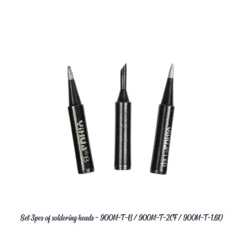 GLOBOSTAR® YIHUA-900M 79948 Σετ 3 Κεφαλών για Σταθμό Συγκόλλησης/Κολλητήρι Συμβατές με Μοντέλα Yihua - 900Μ-T-B & 900Μ-T-2CF & 900M-T-1.6D - Μ0.5 x Π0.5 x Υ4cm - Πακέτο 3 Τεμαχίων GLOBOSTAR® YIHUA-900M 79948 Σετ 3 Κεφαλών για Σταθμό Συγκόλλησης/Κολλητήρι Συμβατές με Μοντέλα Yihua - 900Μ-T-B & 900Μ-T-2CF & 900M-T-1.6D - Μ0.5 x Π0.5 x Υ4cm - Πακέτο 3 Τεμαχίων