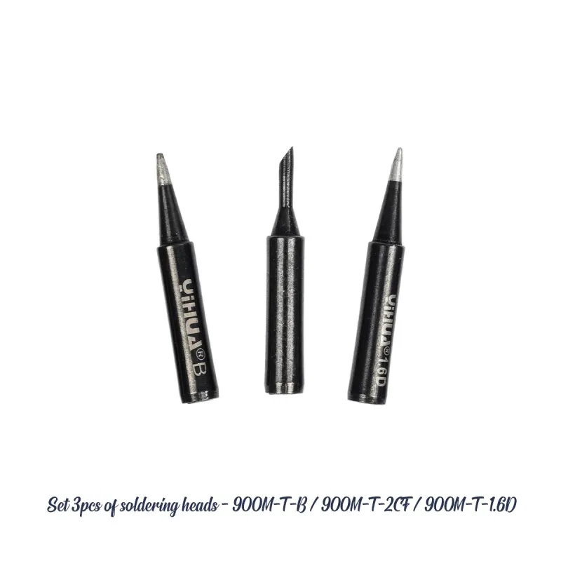 GLOBOSTAR® YIHUA-900M 79948 Σετ 3 Κεφαλών για Σταθμό Συγκόλλησης/Κολλητήρι Συμβατές με Μοντέλα Yihua - 900Μ-T-B & 900Μ-T-2CF & 900M-T-1.6D - Μ0.5 x Π0.5 x Υ4cm - Πακέτο 3 Τεμαχίων GLOBOSTAR® YIHUA-900M 79948 Σετ 3 Κεφαλών για Σταθμό Συγκόλλησης/Κολλητήρι Συμβατές με Μοντέλα Yihua - 900Μ-T-B & 900Μ-T-2CF & 900M-T-1.6D - Μ0.5 x Π0.5 x Υ4cm - Πακέτο 3 Τεμαχίων