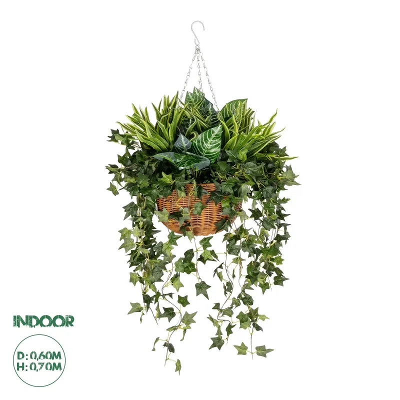 GloboStar® Artificial Garden VARIOUS HANGING PLANT 20623 Τεχνητό Κρεμαστό Διακοσμητικό Φυτό Φτέρης Π60 x Μ60 x Y70cm GloboStar® Artificial Garden VARIOUS HANGING PLANT 20623 Τεχνητό Κρεμαστό Διακοσμητικό Φυτό Φτέρης Π60 x Μ60 x Y70cm