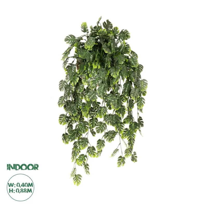 GloboStar® Artificial Garden MONSTERA HANGING PLANT 20633 Τεχνητό Κρεμαστό Διακοσμητικό Φυτό Φτέρης Π40 x Μ40 x Y88cm GloboStar® Artificial Garden MONSTERA HANGING PLANT 20633 Τεχνητό Κρεμαστό Διακοσμητικό Φυτό Φτέρης Π40 x Μ40 x Y88cm