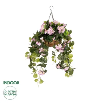 GloboStar® Artificial Garden BEGONIA HANGING PLANT 20639 Τεχνητό Κρεμαστό Διακοσμητικό Φυτό Βιγόνια Π75 x Μ75 x Y80cm GloboStar® Artificial Garden BEGONIA HANGING PLANT 20639 Τεχνητό Κρεμαστό Διακοσμητικό Φυτό Βιγόνια Π75 x Μ75 x Y80cm