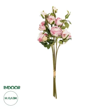 GloboStar® Artificial Garden DUSTY PINK ROSE BOUQUET 21083 Τεχνητό Διακοσμητικό Μπουκέτο Τριαντάφυλλα Ανοιχτό Ροζ Y63cm GloboStar® Artificial Garden DUSTY PINK ROSE BOUQUET 21083 Τεχνητό Διακοσμητικό Μπουκέτο Τριαντάφυλλα Ανοιχτό Ροζ Y63cm