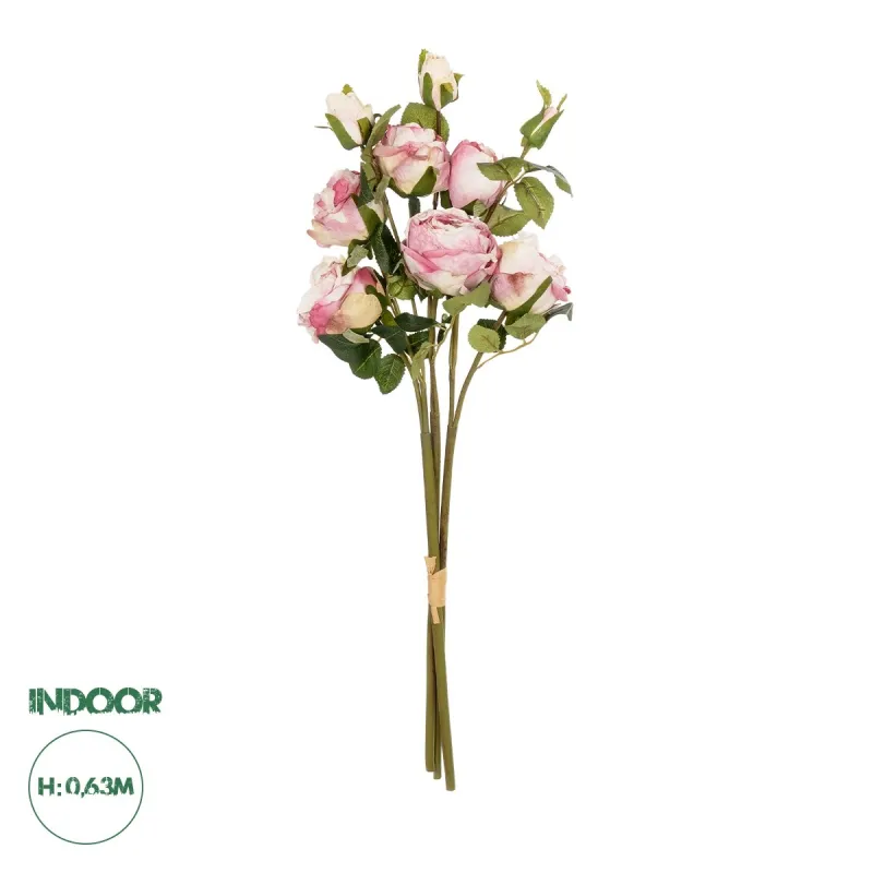 GloboStar® Artificial Garden DUSTY PINK ROSE BOUQUET 21083 Τεχνητό Διακοσμητικό Μπουκέτο Τριαντάφυλλα Ανοιχτό Ροζ Y63cm GloboStar® Artificial Garden DUSTY PINK ROSE BOUQUET 21083 Τεχνητό Διακοσμητικό Μπουκέτο Τριαντάφυλλα Ανοιχτό Ροζ Y63cm