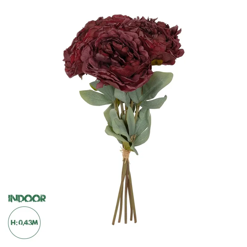 GloboStar® Artificial Garden RED PEONY FLOWER BOUQUET 21086 Τεχνητό Διακοσμητικό Μπουκέτο Κόκκινο Παιώνιας Y43cm GloboStar® Artificial Garden RED PEONY FLOWER BOUQUET 21086 Τεχνητό Διακοσμητικό Μπουκέτο Κόκκινο Παιώνιας Y43cm