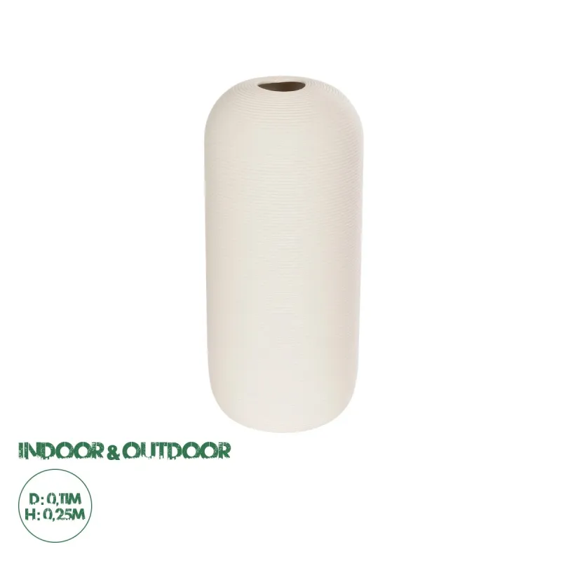 GloboStar® Artificial Garden BLANCO 21247 Διακοσμητική Κεραμική Γλάστρα Γκρι Π11 x Μ11 x Υ25 cm GloboStar® Artificial Garden BLANCO 21247 Διακοσμητική Κεραμική Γλάστρα Γκρι Π11 x Μ11 x Υ25 cm