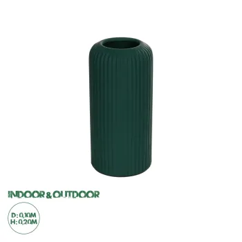 GloboStar® Artificial Garden KUTA 21256 Διακοσμητικό Κεραμικό Βάζo Πράσινο Π10 x Μ10 x Υ20 cm GloboStar® Artificial Garden KUTA 21256 Διακοσμητικό Κεραμικό Βάζo Πράσινο Π10 x Μ10 x Υ20 cm
