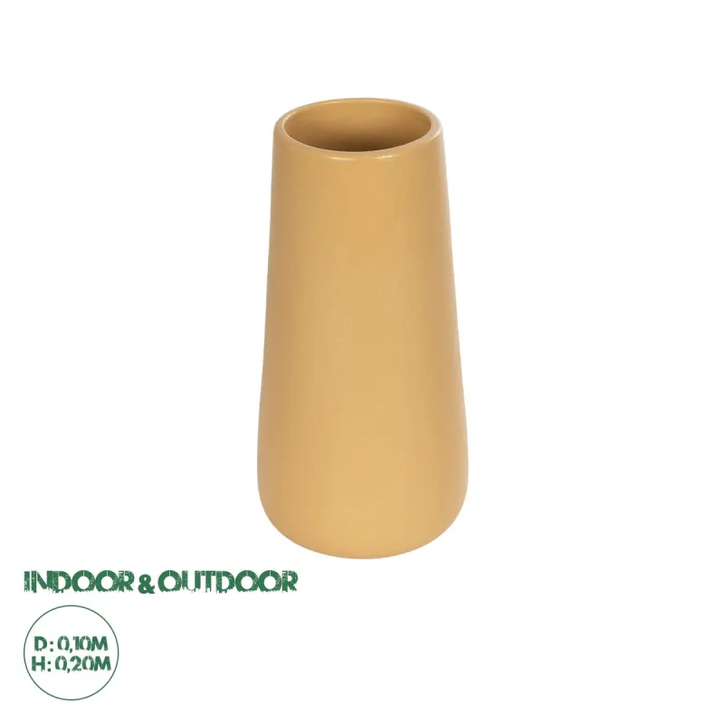 GloboStar® Artificial Garden LEGIAN 21268 Διακοσμητικό Κεραμικό Βάζo Πορτοκαλι Π10 x Μ10 x Υ20cm GloboStar® Artificial Garden LEGIAN 21268 Διακοσμητικό Κεραμικό Βάζo Πορτοκαλι Π10 x Μ10 x Υ20cm