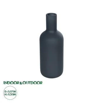 GloboStar® Artificial Garden MYSTIQUE 21275 Διακοσμητικό Κεραμικό Βάζo Γκρι Π7 x Μ7 x Υ20cm GloboStar® Artificial Garden MYSTIQUE 21275 Διακοσμητικό Κεραμικό Βάζo Γκρι Π7 x Μ7 x Υ20cm