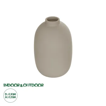 GloboStar® Artificial Garden PHUKET 21276 Διακοσμητικό Κεραμικό Βάζo Καφέ Π10 x Μ10 x Υ15cm GloboStar® Artificial Garden PHUKET 21276 Διακοσμητικό Κεραμικό Βάζo Καφέ Π10 x Μ10 x Υ15cm