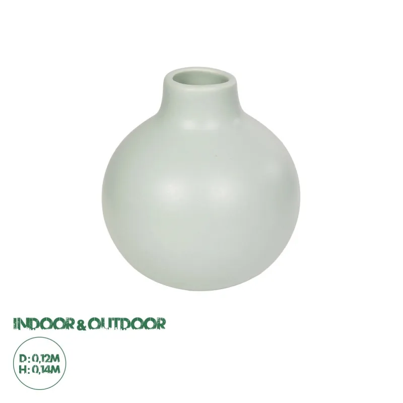 GloboStar® Artificial Garden EMERALD 21279 Διακοσμητικό Κεραμικό Βάζo Τιρκουάζ Π12 x Μ12 x Υ14cm GloboStar® Artificial Garden EMERALD 21279 Διακοσμητικό Κεραμικό Βάζo Τιρκουάζ Π12 x Μ12 x Υ14cm
