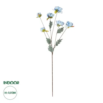 GloboStar® Artificial Garden SKY BLUE PAEONIA BRANCH 21306 Τεχνητό Διακοσμητικό Κλαδί Παιώνιας Μπλέ Y82cm GloboStar® Artificial Garden SKY BLUE PAEONIA BRANCH 21306 Τεχνητό Διακοσμητικό Κλαδί Παιώνιας Μπλέ Y82cm