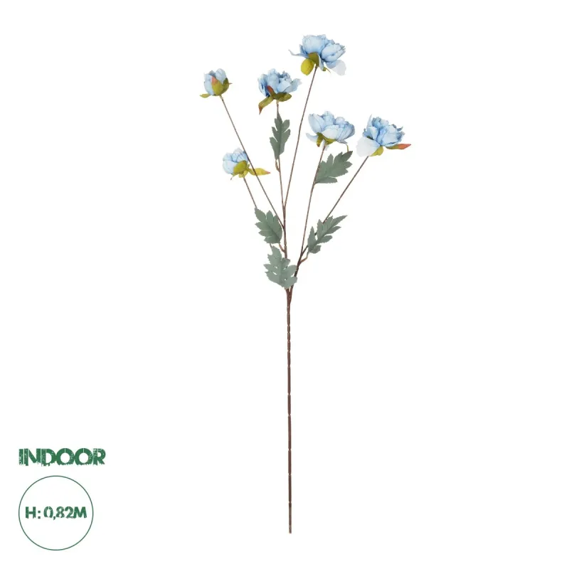 GloboStar® Artificial Garden SKY BLUE PAEONIA BRANCH 21306 Τεχνητό Διακοσμητικό Κλαδί Παιώνιας Μπλέ Y82cm GloboStar® Artificial Garden SKY BLUE PAEONIA BRANCH 21306 Τεχνητό Διακοσμητικό Κλαδί Παιώνιας Μπλέ Y82cm