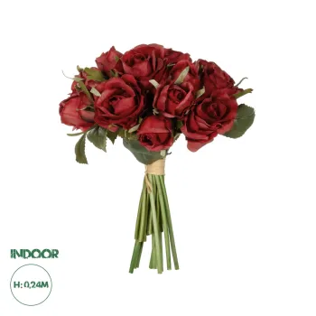 GloboStar® Artificial Garden RED ROSE BOUQUET 21307 Τεχνητό Διακοσμητικό Μπουκέτο Τριαντάφυλλα Κοκκινο Y24cm GloboStar® Artificial Garden RED ROSE BOUQUET 21307 Τεχνητό Διακοσμητικό Μπουκέτο Τριαντάφυλλα Κοκκινο Y24cm