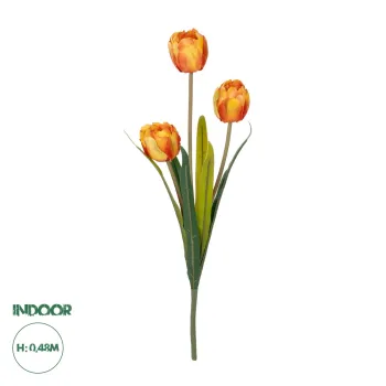 GloboStar® Artificial Garden ORANGE TULIP BRANCH 21308 Τεχνητό Διακοσμητικό Κλαδί Πορτοκαλί Τουλίπα Y48cm GloboStar® Artificial Garden ORANGE TULIP BRANCH 21308 Τεχνητό Διακοσμητικό Κλαδί Πορτοκαλί Τουλίπα Y48cm