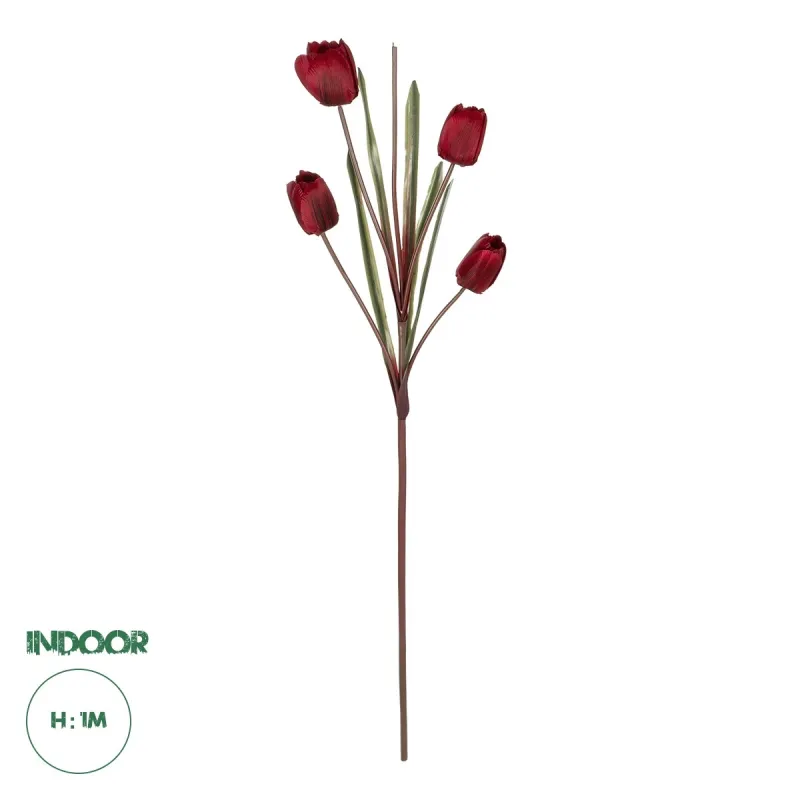 GloboStar® Artificial Garden RED TULIP BRANCH 21309 Τεχνητό Διακοσμητικό Κλαδί Κόκκινη Τουλίπα Y100cm GloboStar® Artificial Garden RED TULIP BRANCH 21309 Τεχνητό Διακοσμητικό Κλαδί Κόκκινη Τουλίπα Y100cm